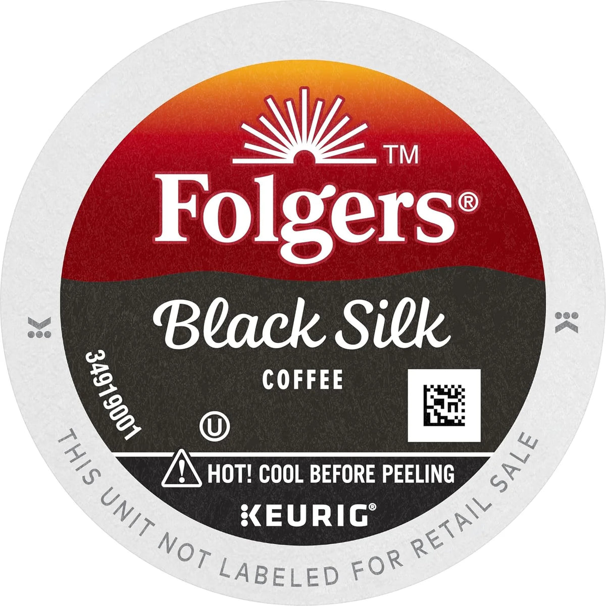 Folgers Black Silk, Dark Roast Coffee, Keurig K-Cups, 12 Count Box